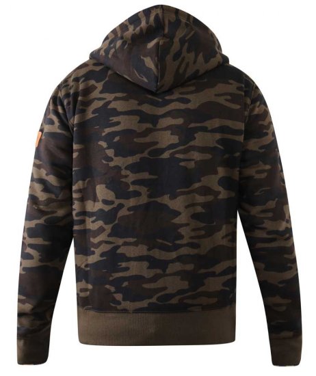 D555 Regent AOP Camo Zip Through Hoody - Pulóverek & kapucnis pulóverek - Pulóverek & Kapucnis pulóver 2XL-12XL