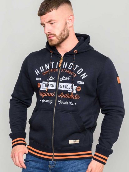 D555 Flanders Full Zip Hoody With Chest Print - Pulóverek & kapucnis pulóverek - Pulóverek & Kapucnis pulóver 2XL-12XL
