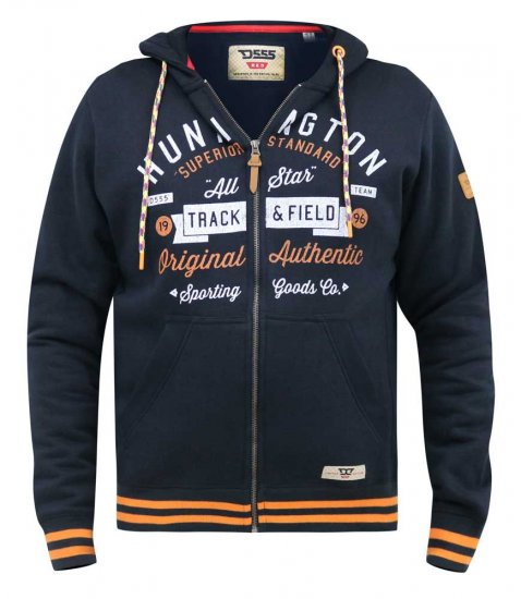 D555 Flanders Full Zip Hoody With Chest Print - Pulóverek & kapucnis pulóverek - Pulóverek & Kapucnis pulóver 2XL-12XL