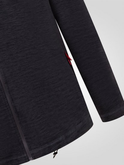 D555 Damien Micro Fleece Zip Through Hoody Fekete/Szürke - Pulóverek & kapucnis pulóverek - Pulóverek & Kapucnis pulóver 2XL-12XL