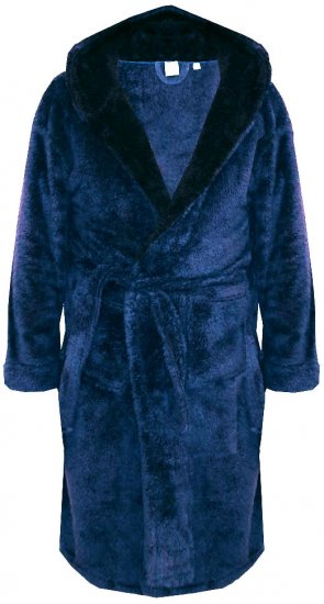 D555 Newquay Bathrobe Navy - Alsónemű & strandruhák - Nagyméretű Alsónemű 2XL-8XL
