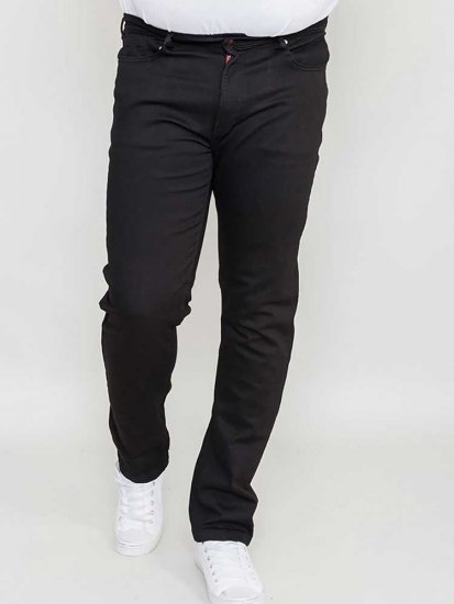 Duke Balfour Relaxed Comfort Fit Stretch Jeans With Elasticated Waist Black - Farmer & nadrág - Farmer és nadrág - W40-W70