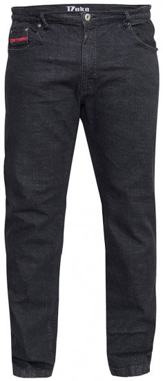 Duke Balfour Relaxed Comfort Fit Stretch Jeans With Elasticated Waist Black - Farmer & nadrág - Farmer és nadrág - W40-W70