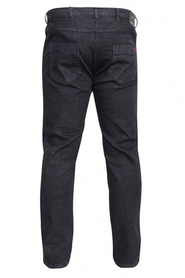 Duke Balfour Relaxed Comfort Fit Stretch Jeans With Elasticated Waist Black - Farmer & nadrág - Farmer és nadrág - W40-W70