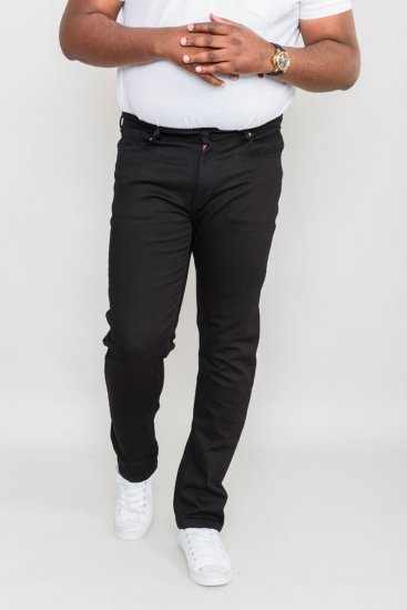 Duke Balfour Relaxed Comfort Fit Stretch Jeans With Elasticated Waist Black - Farmer & nadrág - Farmer és nadrág - W40-W70