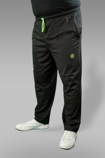 20 Nodi Long Leg Sports Pants in Combed Cotton Jersey Black - Melegítőnadrág & rövidnadrág - Melegítőnadrág & Melegítő Rövidnadrág 2XL-12XL