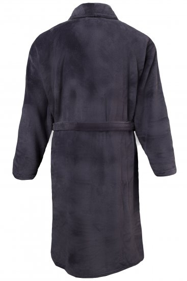 JP1880 Bathrobe with Spacious Patch Pockets Grey - Alsónemű & Strandruhák - Nagyméretű Alsónemű 2XL-8XL