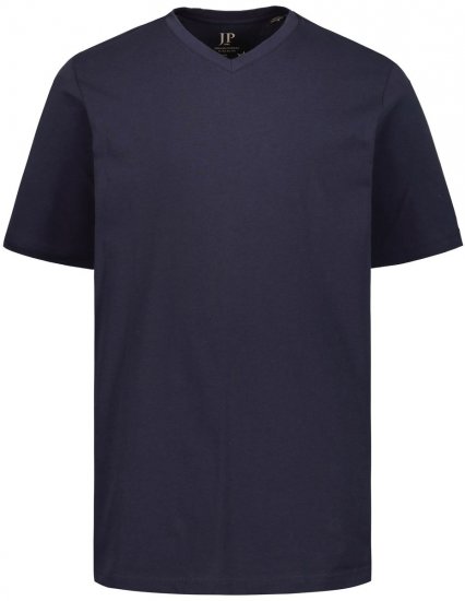 JP1880 702415 V-nyakú póló Sötétkék - Pólók - Nagyméretű pólók - 2XL-14XL