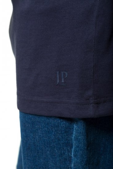 JP1880 702415 V-nyakú póló Sötétkék - Pólók - Nagyméretű pólók - 2XL-14XL