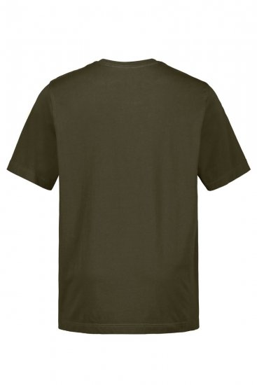 JP1880 702558 Kerek nyakú póló Sötét oliva - Pólók - Nagyméretű pólók - 2XL-14XL