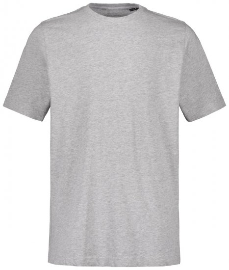 JP1880 702558 Kerek nyakú póló Szürke melírozott - Pólók - Nagyméretű pólók - 2XL-14XL