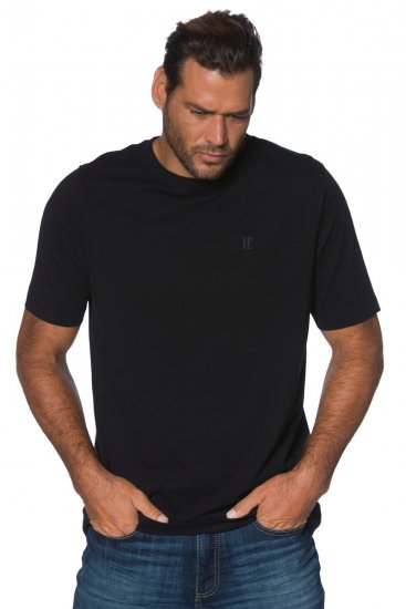 JP1880 702558 Kerek nyakú póló Fekete - Pólók - Nagyméretű pólók - 2XL-14XL