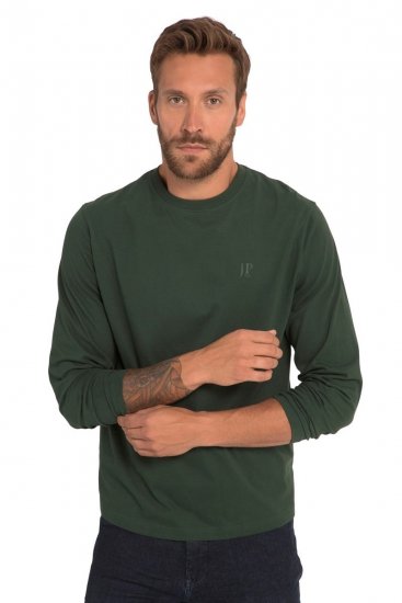 JP1880 Long Sleeve OEKO-TEX T-shirt Green - Pólók - Nagyméretű pólók - 2XL-14XL