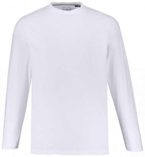 JP1880 702559 Hosszú ujjú póló Fehér - Pólók - Nagyméretű pólók - 2XL-14XL