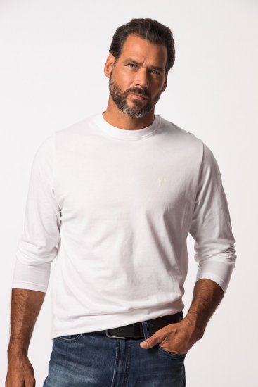 JP1880 702559 Hosszú ujjú póló Fehér - Pólók - Nagyméretű pólók - 2XL-14XL