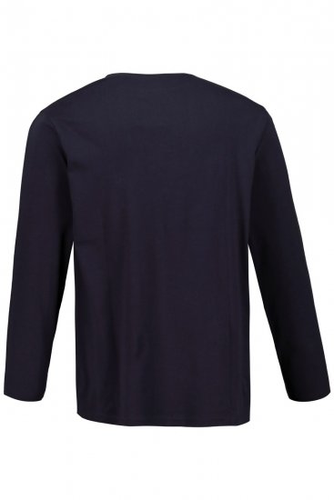 JP1880 702559 Hosszú ujjú póló Sötétkék - Pólók - Nagyméretű pólók - 2XL-14XL