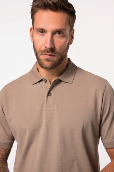 JP1880 702560 Galléros póló Szürkésbarna - Pólóingek - Galléros Pólók 2XL-8XL - Pólóingek 2XL-8XL