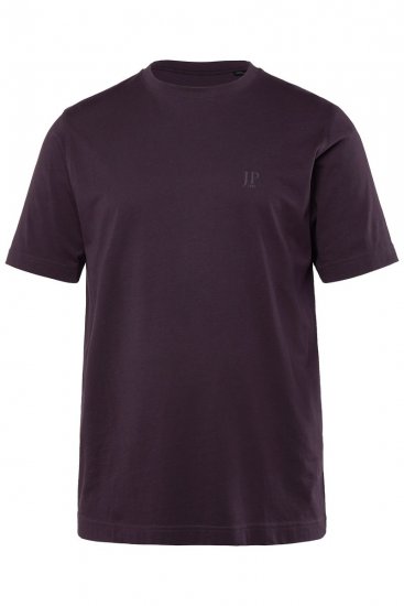 JP1880 702637 Kerek nyakú póló 2 darab Sötétlila/Fekete - Pólók - Nagyméretű pólók - 2XL-14XL