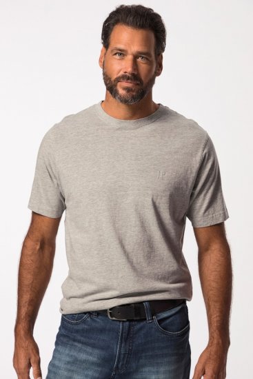 JP1880 702637 Kerek nyakú póló 2 darab Szürke melírozott - Pólók - Nagyméretű pólók - 2XL-14XL