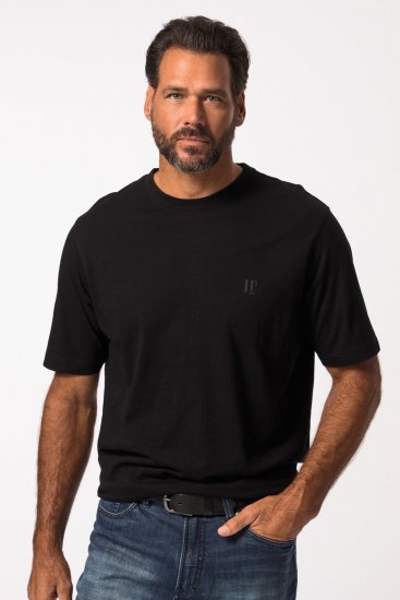 JP1880 702637 Kerek nyakú póló 2 darab Fekete - Pólók - Nagyméretű pólók - 2XL-14XL