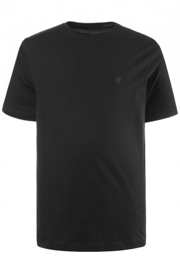 JP1880 702637 Kerek nyakú póló 2 darab Fekete - Pólók - Nagyméretű pólók - 2XL-14XL