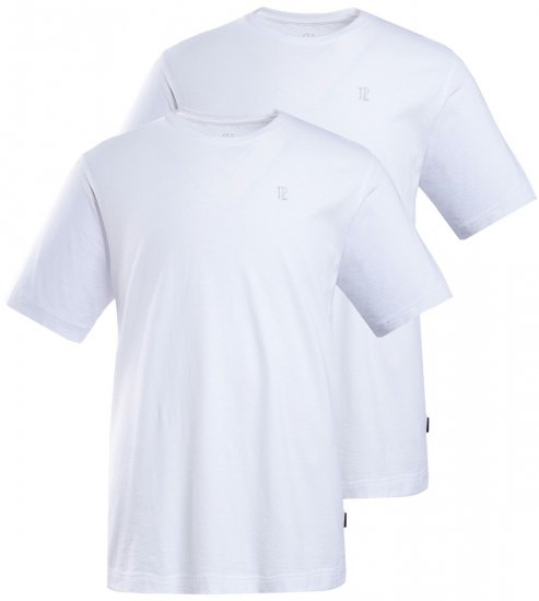 JP1880 702637 Kerek nyakú póló 2 darab Fehér - Pólók - Nagyméretű pólók - 2XL-14XL