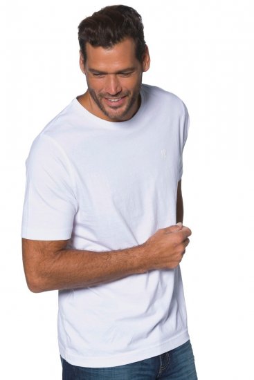 JP1880 702637 Kerek nyakú póló 2 darab Fehér - Pólók - Nagyméretű pólók - 2XL-14XL