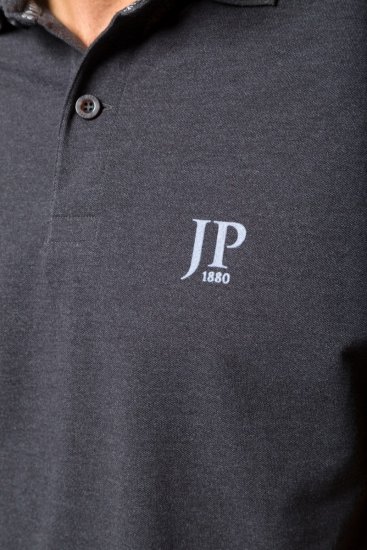 JP1880 704317 Galléros póló 2 darab Sötétszürke - Pólóingek - Galléros Pólók 2XL-8XL - Pólóingek 2XL-8XL