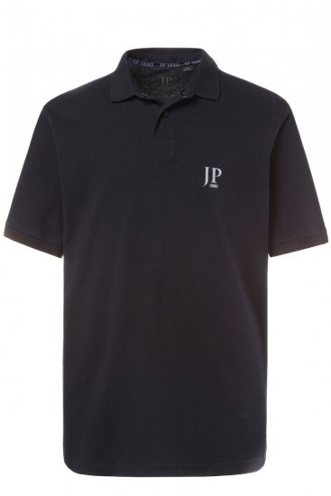 JP1880 704317 Galléros póló 2 darab Fekete/Sötétkék - Pólóingek - Galléros Pólók 2XL-8XL - Pólóingek 2XL-8XL