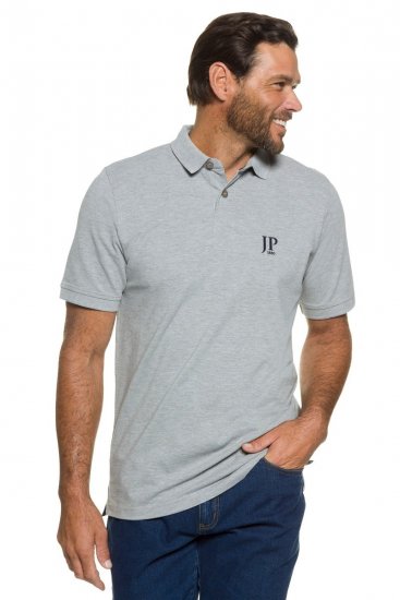 JP1880 704317 Galléros póló 2 darab Sötétkék/Szürke melírozott - Pólóingek - Galléros Pólók 2XL-8XL - Pólóingek 2XL-8XL