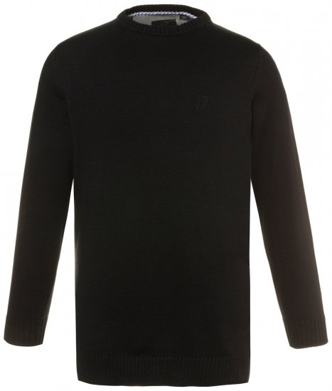JP1880 708261 Kötött pulóver kerek nyakkal Fekete - Pulóverek & kapucnis pulóverek - Pulóverek & Kapucnis pulóver 2XL-12XL