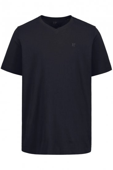 JP1880 711318 V-nyakú póló 2 darab Fekete - Pólók - Nagyméretű pólók - 2XL-14XL
