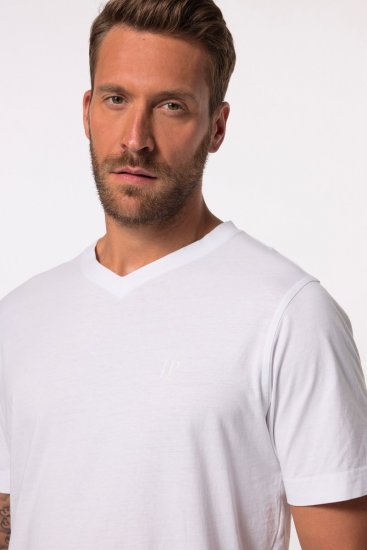 JP1880 711318 V-nyakú póló 2 darab Fehér - Pólók - Nagyméretű pólók - 2XL-14XL