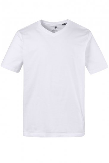 JP1880 711318 V-nyakú póló 2 darab Fehér - Pólók - Nagyméretű pólók - 2XL-14XL