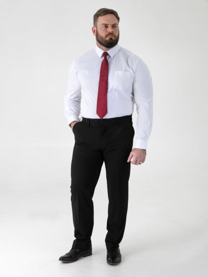 D555 Ted 4 Way Stretch Tailored Trouser Fekete - Öltönyök - Nagyméretű öltönyök