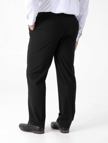 D555 Ted 4 Way Stretch Tailored Trouser Fekete - Öltönyök - Nagyméretű öltönyök