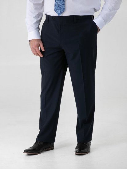 D555 Ted 4 Way Stretch Tailored Trouser Tengerészkék - Öltönyök - Nagyméretű öltönyök