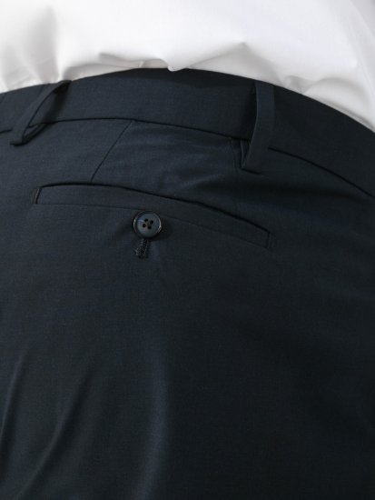 D555 Ted 4 Way Stretch Tailored Trouser Tengerészkék - Öltönyök - Nagyméretű öltönyök
