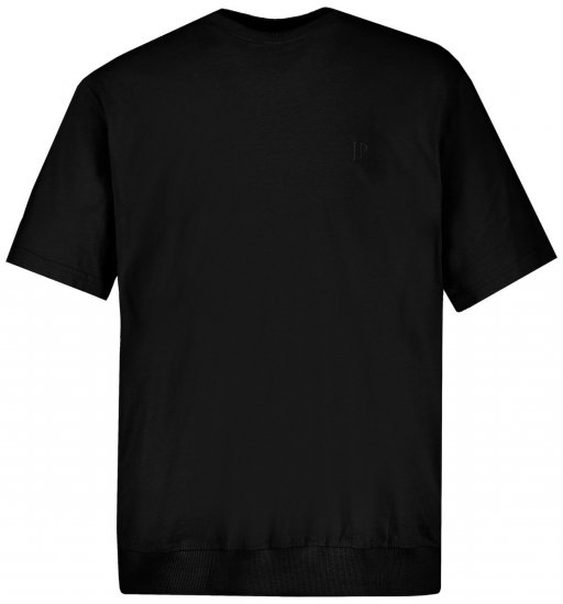 JP1880 712616 Hasra szabott póló Fekete - Pólók - Nagyméretű pólók - 2XL-14XL
