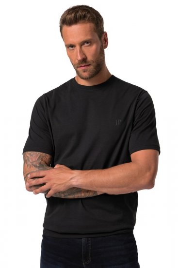 JP1880 712616 Hasra szabott póló Fekete - Pólók - Nagyméretű pólók - 2XL-14XL