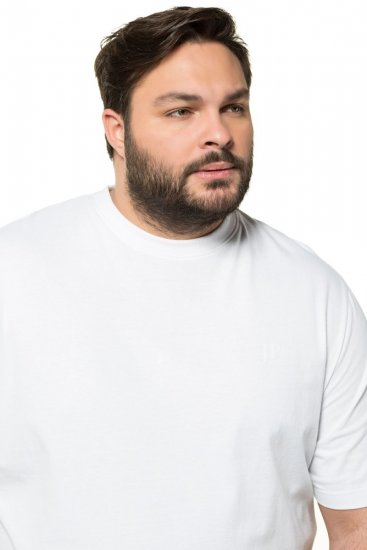 JP1880 712616 Hasra szabott póló Fehér - Pólók - Nagyméretű pólók - 2XL-14XL