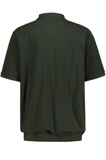 JP1880 712617 Hasra szabott galléros póló Sötét oliva - Pólóingek - Galléros Pólók 2XL-8XL - Pólóingek 2XL-8XL