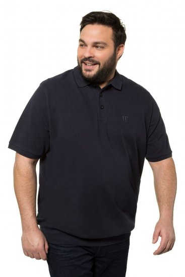 JP1880 712617 Hasra szabott galléros póló Sötétkék - Pólóingek - Galléros Pólók 2XL-8XL - Pólóingek 2XL-8XL