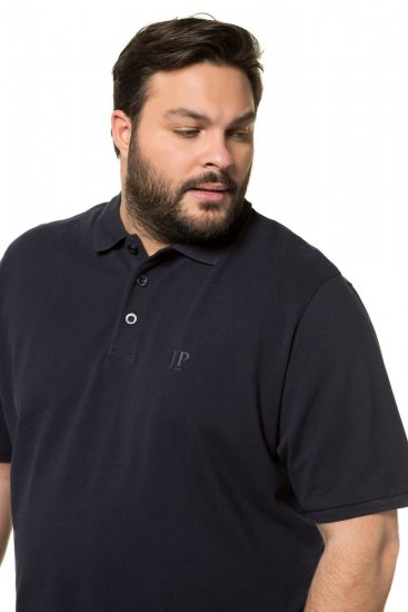 JP1880 712617 Hasra szabott galléros póló Sötétkék - Pólóingek - Galléros Pólók 2XL-8XL - Pólóingek 2XL-8XL