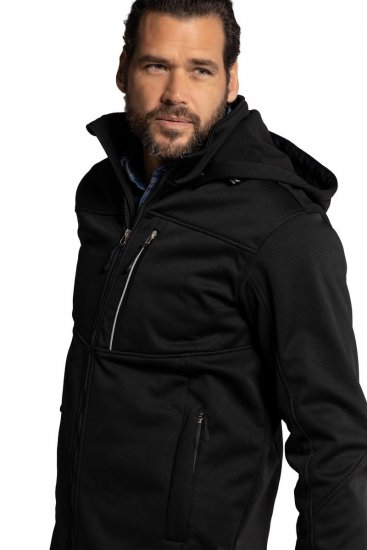 JP1880 714279 Softshell dzseki polár béléssel Fekete - Kabátok - Nagyméretű Kabátok - 2XL-8XL
