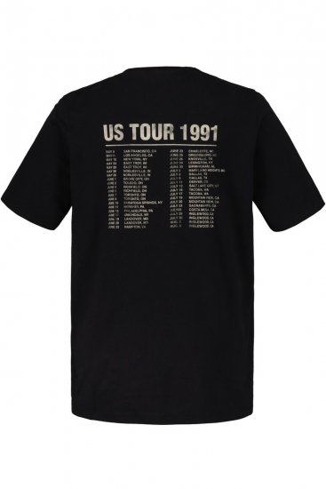 JP1880 Guns N’ Roses Skull Comfort Fit Band T-Shirt Black - Pólók - Nagyméretű pólók - 2XL-14XL