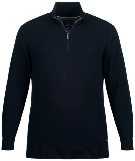 JP1880 716842 Kötött pulóver cipzáras gallérral Sötétkék - Pulóverek & kapucnis pulóverek - Pulóverek & Kapucnis pulóver 2XL-12XL