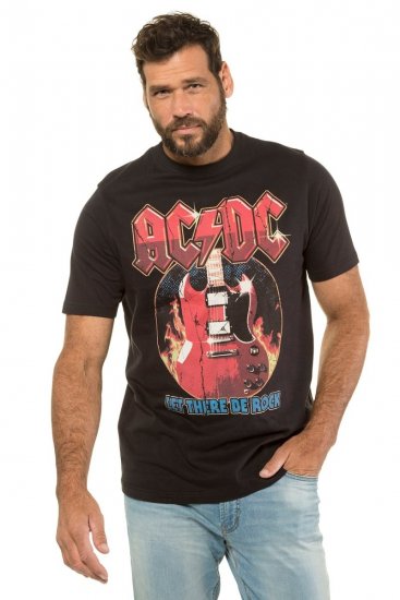 JP1880 ACDC - Let There Be Rock Vintage looking Band T-Shirt Black - Pólók - Nagyméretű pólók - 2XL-14XL
