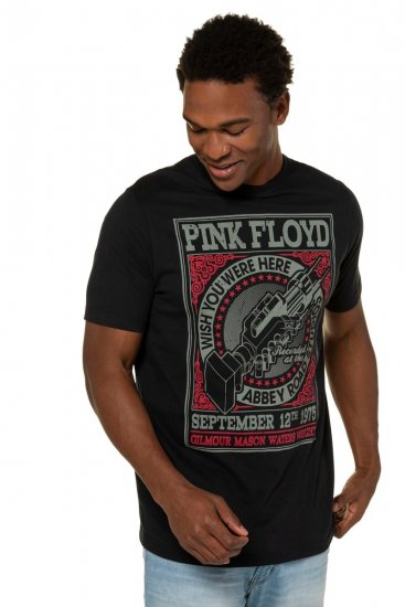 JP1880 Pink Floyd Retro Graphic Comfort Fit Band T-Shirt Black - Pólók - Nagyméretű pólók - 2XL-14XL