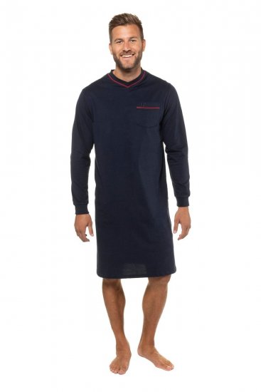 JP1880 721331 Hosszú ujjú hálóing Sötétkék - Alsónemű & strandruhák - Nagyméretű Alsónemű 2XL-8XL